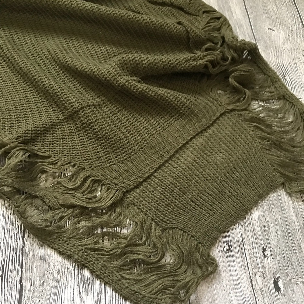 Sexy green long sleeve broken holes sweater dress - Picture 4 of 4